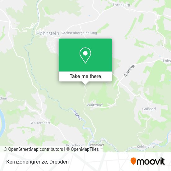 Карта Kernzonengrenze