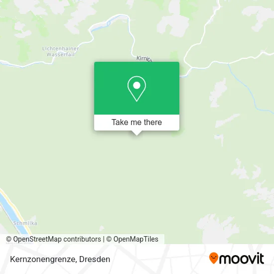 Карта Kernzonengrenze