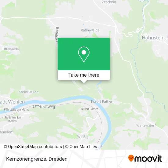 Карта Kernzonengrenze