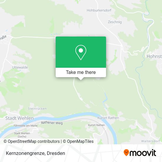 Карта Kernzonengrenze