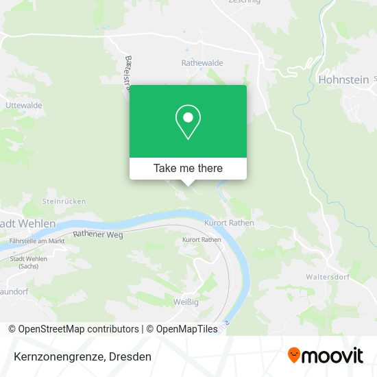 Карта Kernzonengrenze