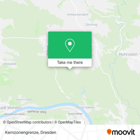 Карта Kernzonengrenze