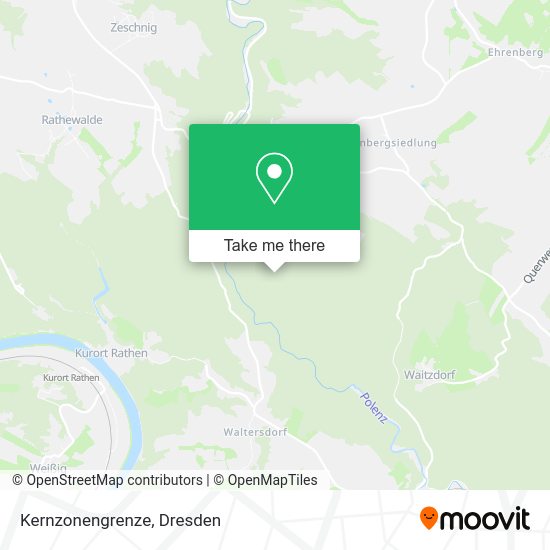 Карта Kernzonengrenze
