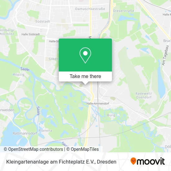 Карта Kleingartenanlage am Fichteplatz E.V.