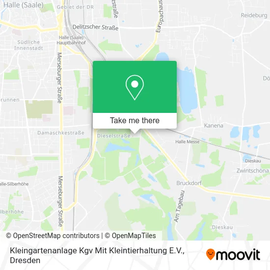 Карта Kleingartenanlage Kgv Mit Kleintierhaltung E.V.