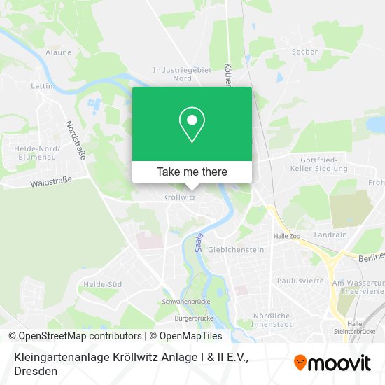 Карта Kleingartenanlage Kröllwitz Anlage I & II E.V.