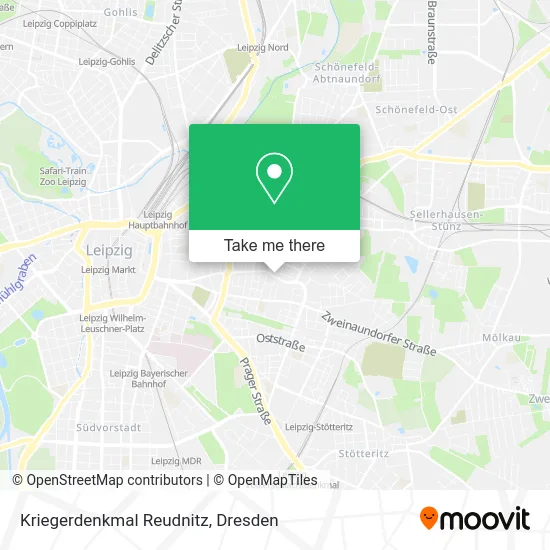 Карта Kriegerdenkmal Reudnitz