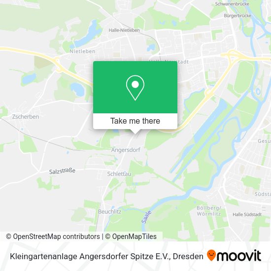 Карта Kleingartenanlage Angersdorfer Spitze E.V.