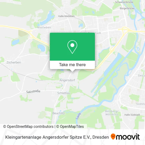 Карта Kleingartenanlage Angersdorfer Spitze E.V.