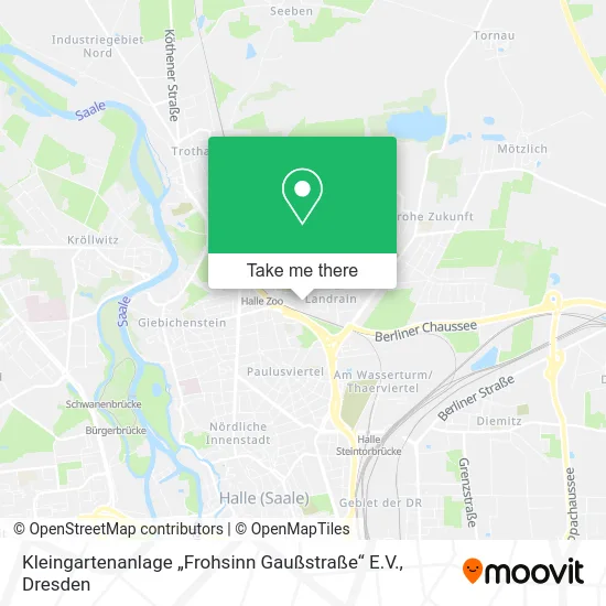 Карта Kleingartenanlage „Frohsinn Gaußstraße“ E.V.
