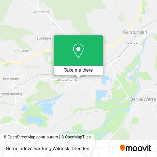 Карта Gemeindeverwaltung Wildeck