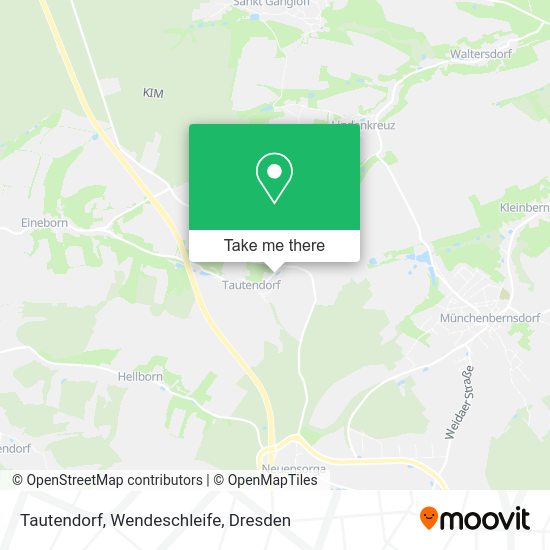 Карта Tautendorf, Wendeschleife