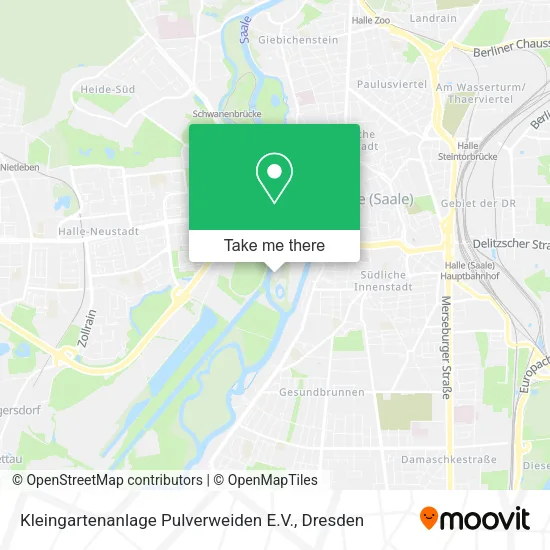 Карта Kleingartenanlage Pulverweiden E.V.