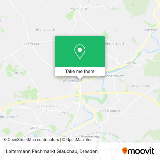 Карта Leitermann Fachmarkt Glauchau