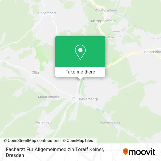 Карта Facharzt Für Allgemeinmedizin Toralf Keiner