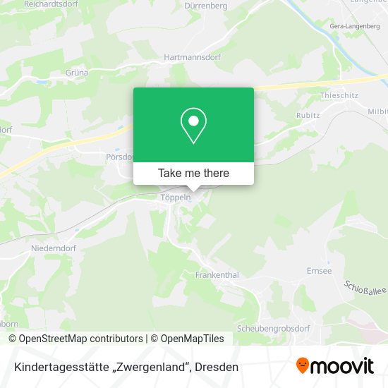Карта Kindertagesstätte „Zwergenland“