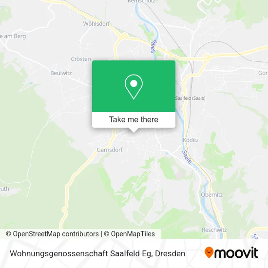 Карта Wohnungsgenossenschaft Saalfeld Eg
