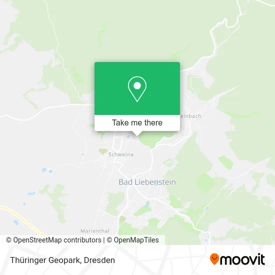 Карта Thüringer Geopark
