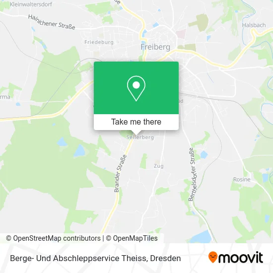 Карта Berge- Und Abschleppservice Theiss