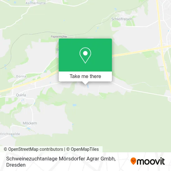 Карта Schweinezuchtanlage Mörsdorfer Agrar Gmbh