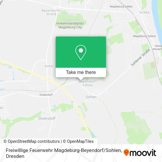 Карта Freiwillige Feuerwehr Magdeburg-Beyendorf / Sohlen