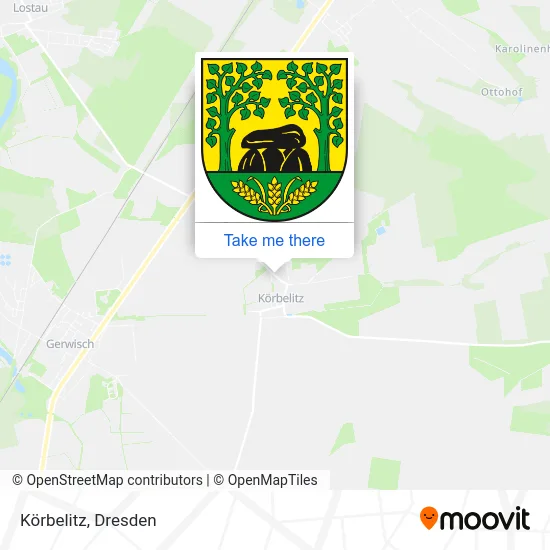 Карта Körbelitz