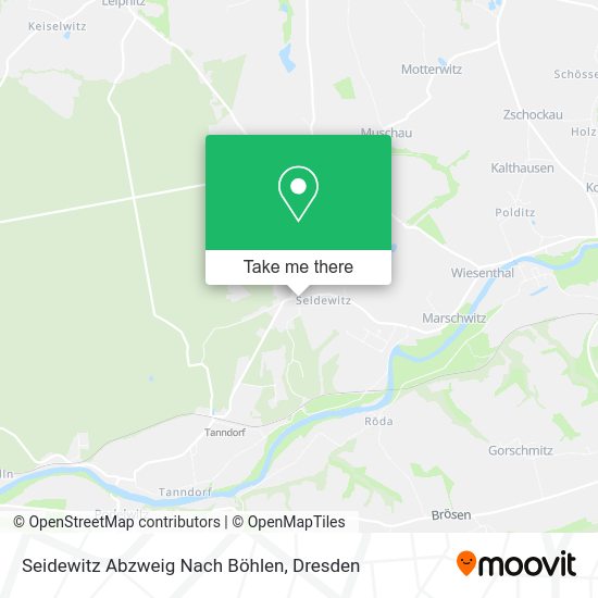 Карта Seidewitz Abzweig Nach Böhlen