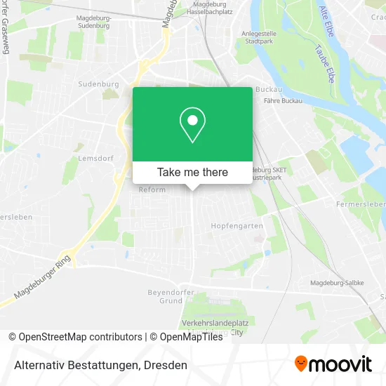 Карта Alternativ Bestattungen