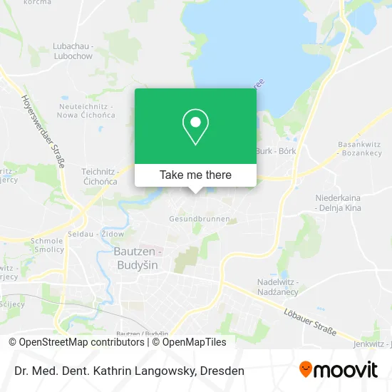 Карта Dr. Med. Dent. Kathrin Langowsky