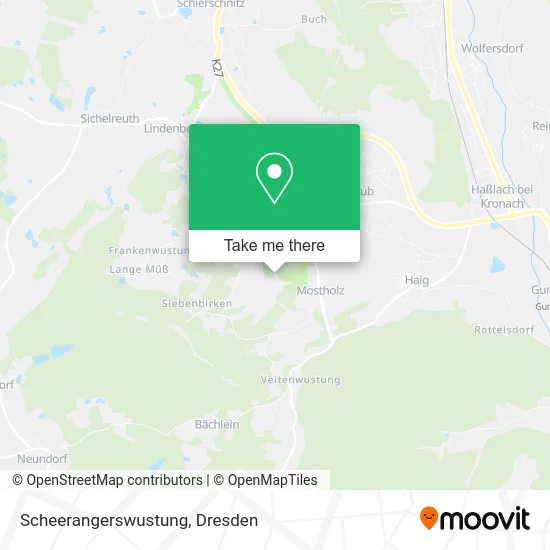 Карта Scheerangerswustung