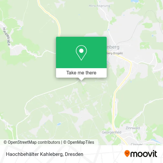 Карта Haochbehälter Kahleberg