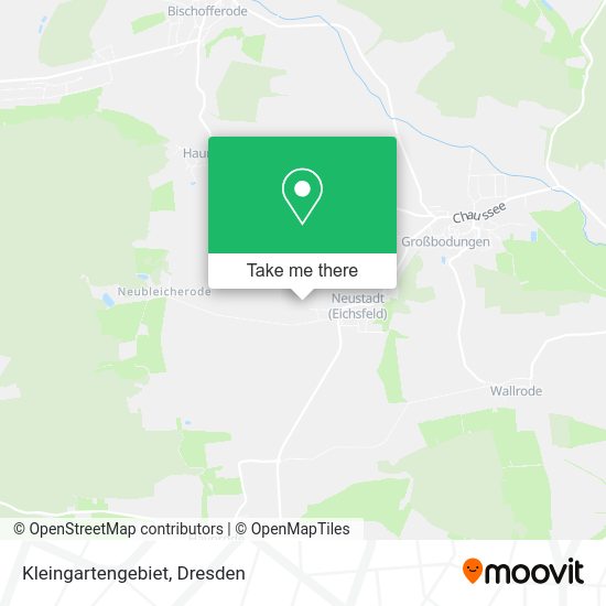 Карта Kleingartengebiet