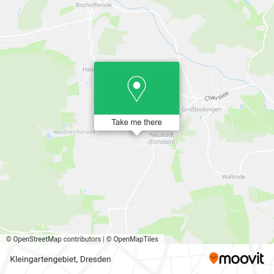 Карта Kleingartengebiet