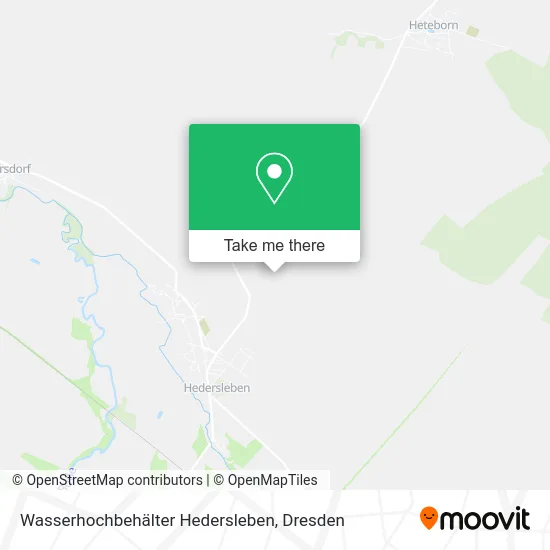 Карта Wasserhochbehälter Hedersleben