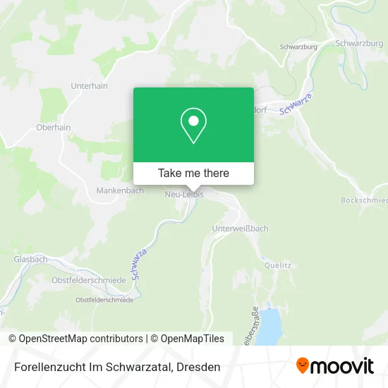 Карта Forellenzucht Im Schwarzatal