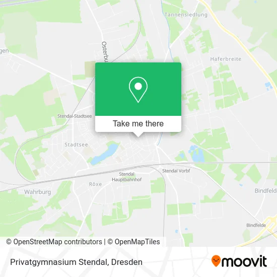 Карта Privatgymnasium Stendal