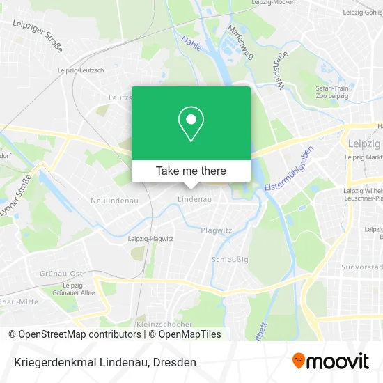 Карта Kriegerdenkmal Lindenau