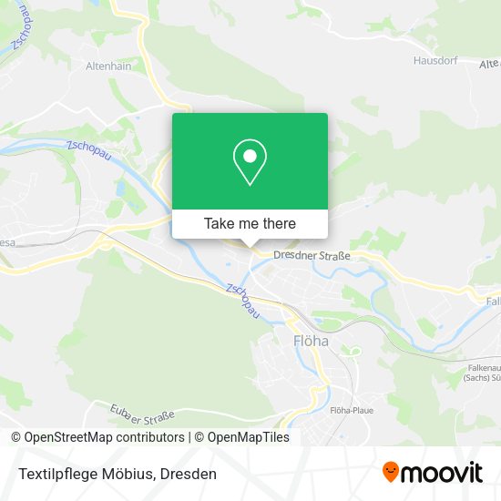 Карта Textilpflege Möbius