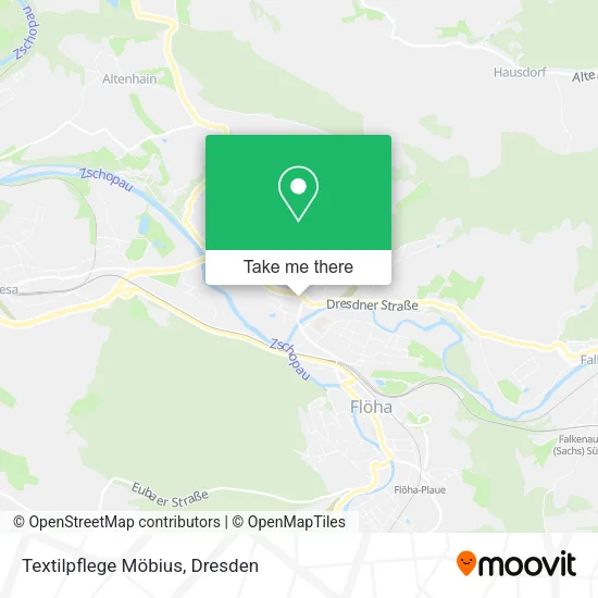 Карта Textilpflege Möbius