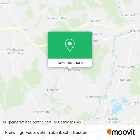 Карта Freiwillige Feuerwehr Trübenbach