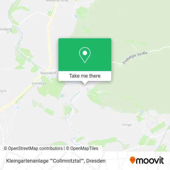 Карта Kleingartenanlage ""Collmnitztal""