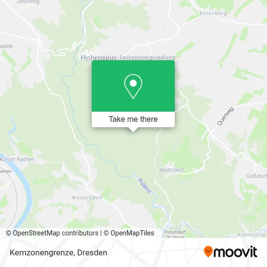 Карта Kernzonengrenze