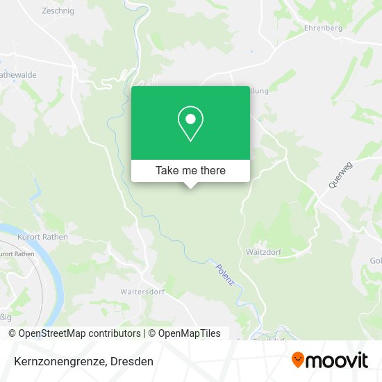 Карта Kernzonengrenze