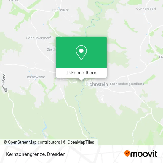 Карта Kernzonengrenze