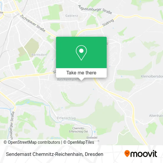 Карта Sendemast Chemnitz-Reichenhain