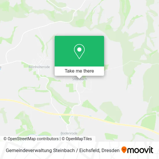 Карта Gemeindeverwaltung Steinbach / Eichsfeld
