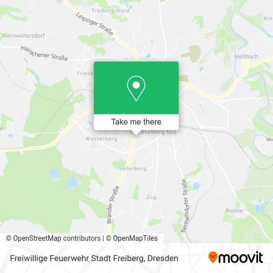 Карта Freiwillige Feuerwehr Stadt Freiberg
