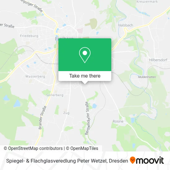 Карта Spiegel- & Flachglasveredlung Peter Wetzel