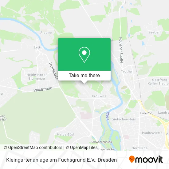Карта Kleingartenanlage am Fuchsgrund E.V.
