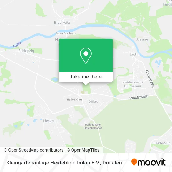Карта Kleingartenanlage Heideblick Dölau E.V.